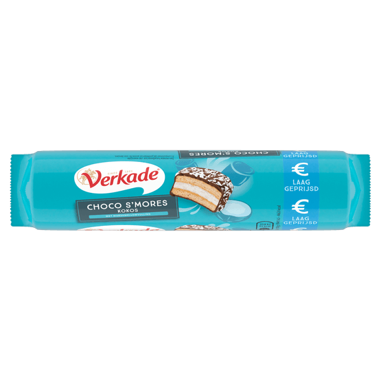 Foto van Verkade Choco smores kokos op witte achtergrond