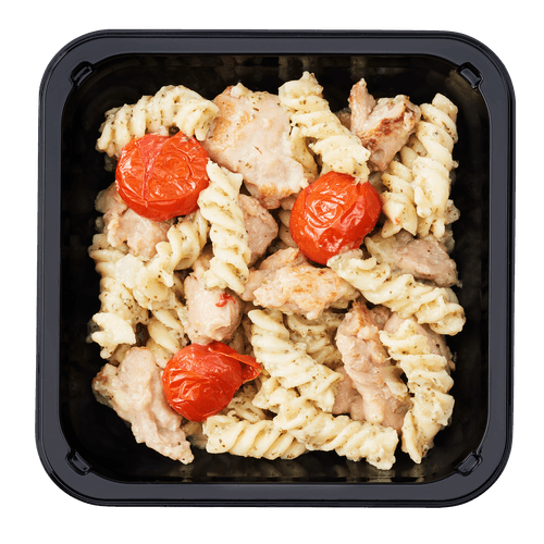 Foto van DekaMarkt Pasta kip pesto op witte achtergrond
