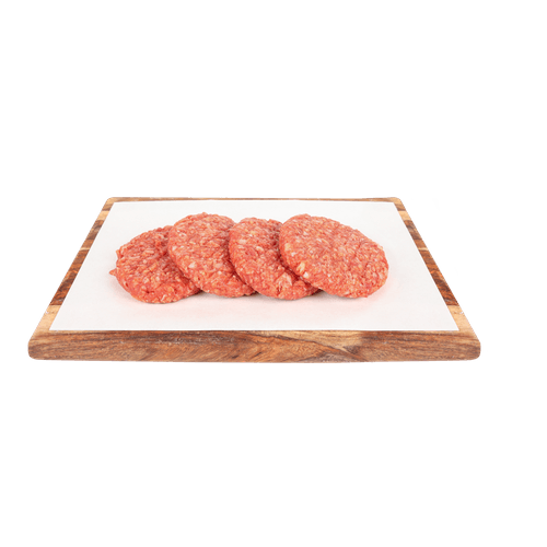 Foto van DekaVers Bbq hamburgers op witte achtergrond
