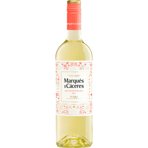 Foto van Maerques de Caceres Sauvignon blanc op witte achtergrond