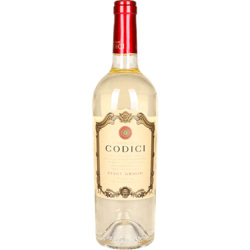 Foto van Codici Pinot grigio op witte achtergrond