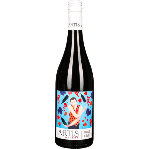 Foto van Artis Merlot alcoholvrij op witte achtergrond