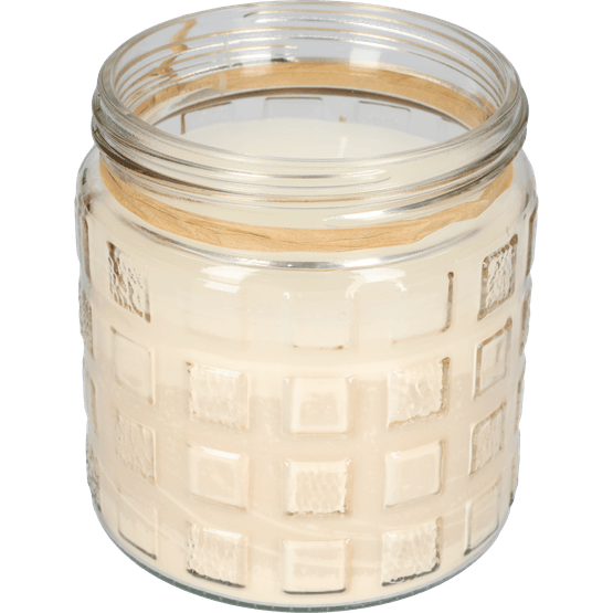 Foto van Citronella kaars op witte achtergrond
