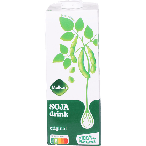 Foto van Melkan Sojadrink original op witte achtergrond