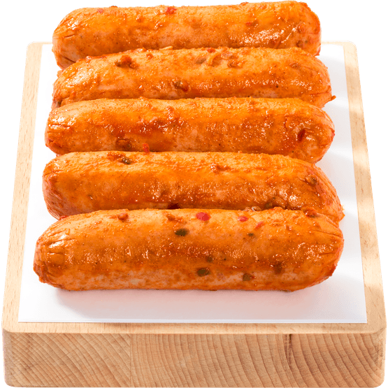 Foto van 1 de Beste Bbq kip worst smokey 5 st. op witte achtergrond
