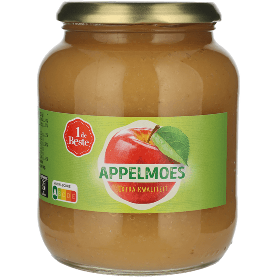 Foto van 1 de Beste Appelmoes extra kwaliteit op witte achtergrond