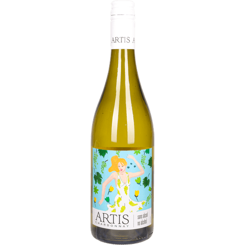 Foto van Artis Chardonnay alcoholvrij op witte achtergrond