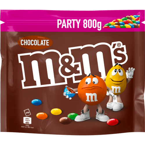 Foto van M&M's Choco op witte achtergrond
