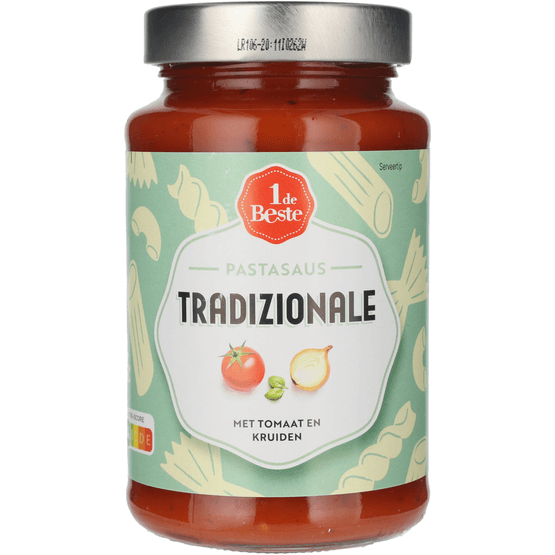 Foto van 1 de Beste Pastasaus traditionale op witte achtergrond