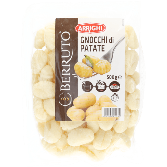Foto van Berruto Gnocchi op witte achtergrond