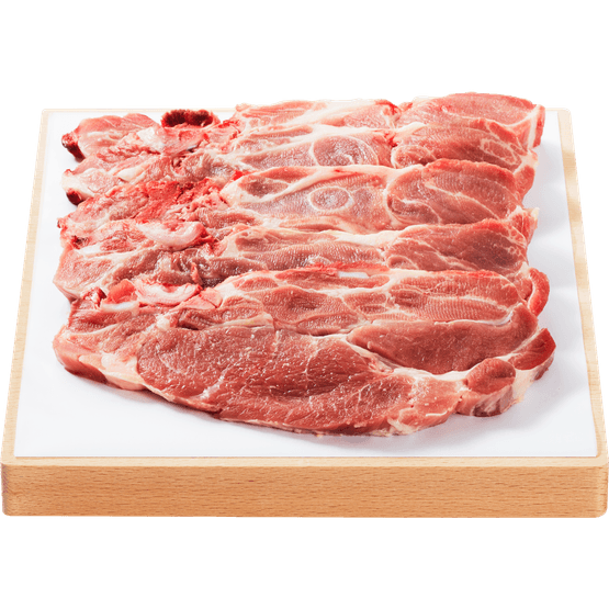 Foto van Vleeschmeesters Actie schouderkarbonade 5 st op witte achtergrond