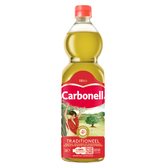 Foto van Carbonell Olijfolie traditioneel op witte achtergrond