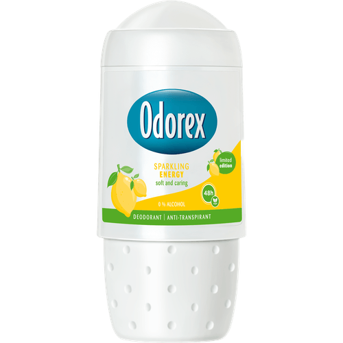 Foto van Odorex Deoroller sparkling energy op witte achtergrond