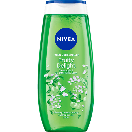 Foto van Nivea Douchegel fruity delight limited ed op witte achtergrond