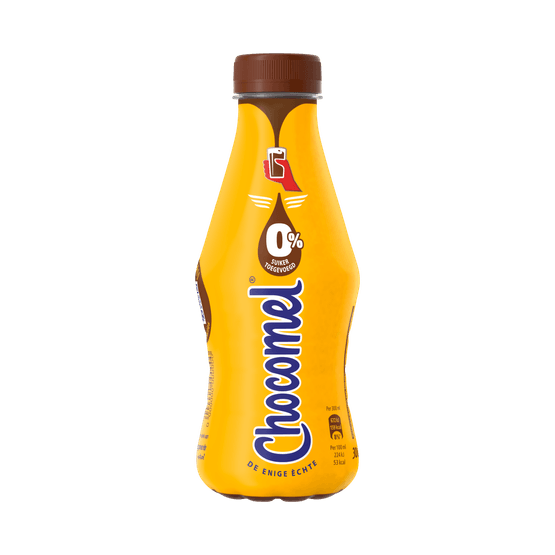 Foto van Chocomel Chocolademelk pet 0% op witte achtergrond