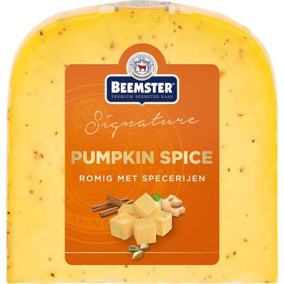Foto van Beemster Pumpkin spice stuk op witte achtergrond