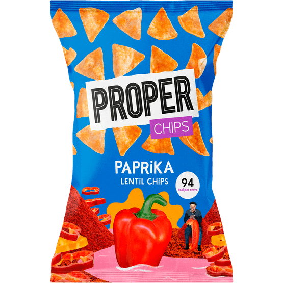 Foto van PROPER NO. TWELVE Chips paprika op witte achtergrond