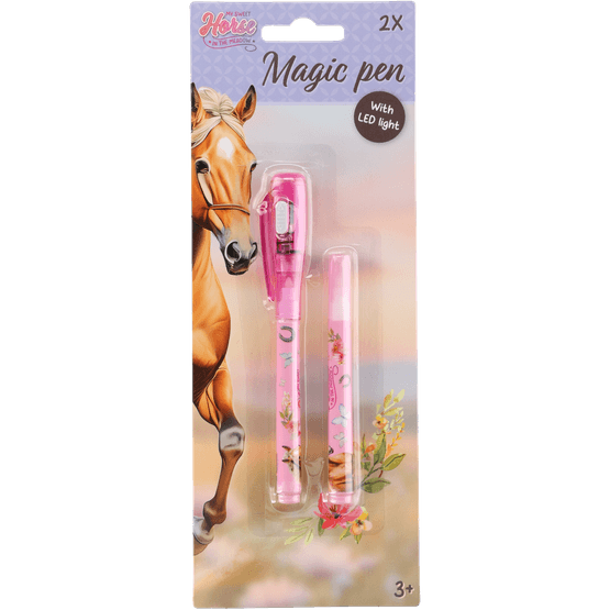 Foto van Horses magic pen met led light op witte achtergrond