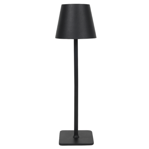 Foto van Tafellamp oplaadbaar zwart 36 cm led op witte achtergrond