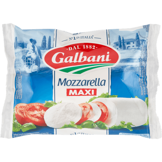 Foto van Galbani Mozzarella maxi op witte achtergrond