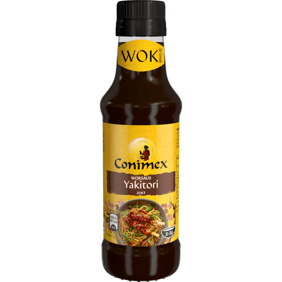 Foto van Conimex Woksaus yakitori op witte achtergrond