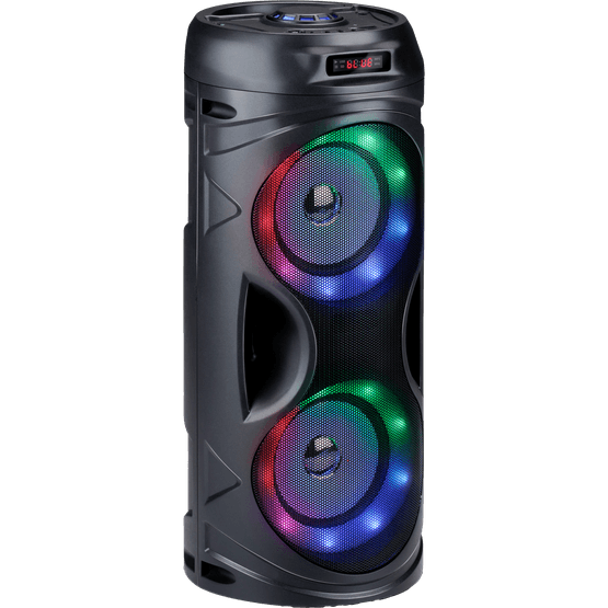 Foto van Bluetooth speaker op witte achtergrond