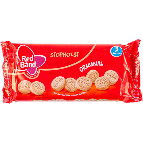 Foto van Red Band Stophoest 3 st. op witte achtergrond