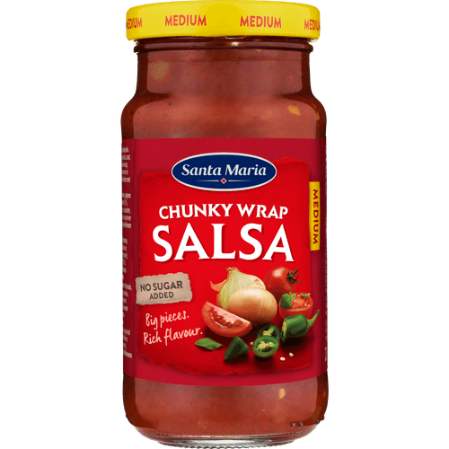 Foto van Santa Maria Wrap salsa medium op witte achtergrond