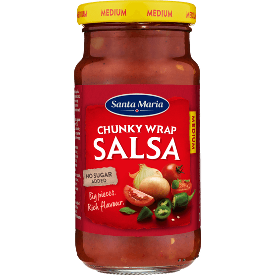 Foto van Santa Maria Wrap salsa medium op witte achtergrond