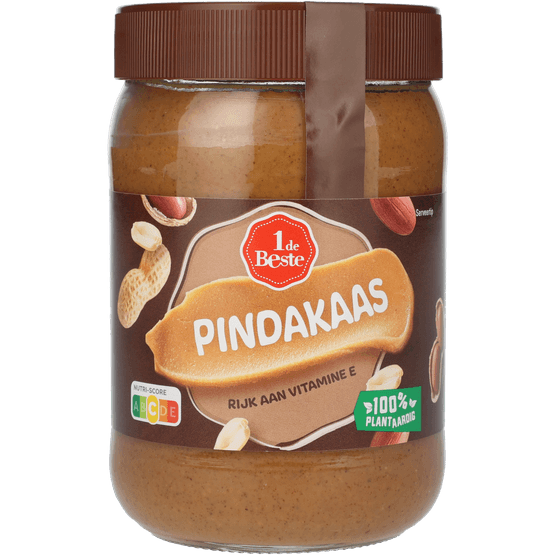 Foto van 1 de Beste Pindakaas op witte achtergrond