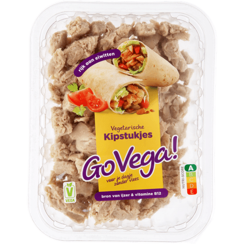 Foto van Go Vega! Kipstukjes op witte achtergrond