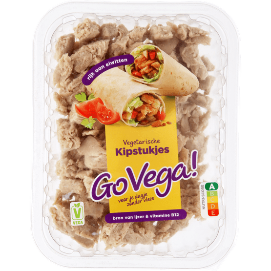 Foto van Go Vega! Kipstukjes op witte achtergrond