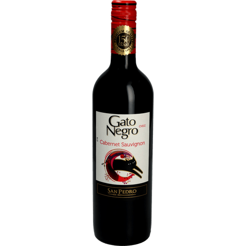 Foto van Gato Negro Cabernet sauvignon op witte achtergrond