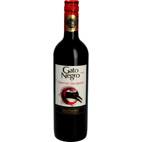 Foto van Gato Negro Cabernet sauvignon op witte achtergrond