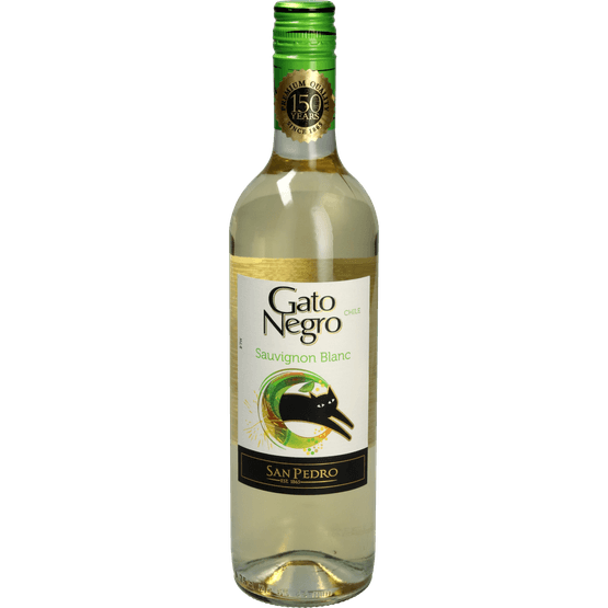 Foto van Gato Negro Sauvignon blanc op witte achtergrond