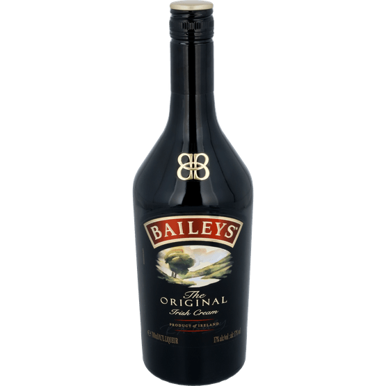 Foto van Baileys Irish cream op witte achtergrond