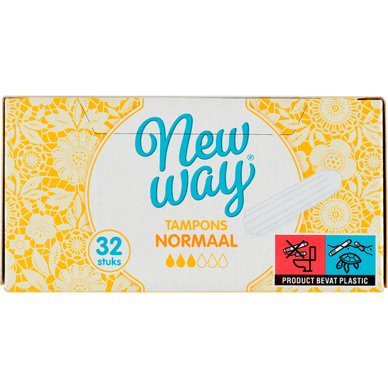 Foto van New Way Tampons normaal op witte achtergrond