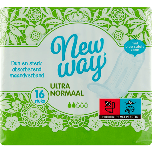 Foto van New Way Maandverband ultra normaal op witte achtergrond