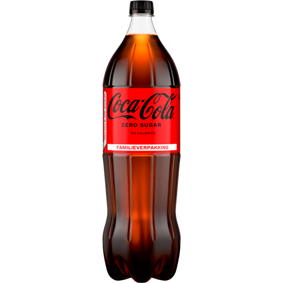 Foto van Coca-Cola Zero op witte achtergrond