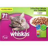 Whiskas Kattenvoer mix selectie in gelei 7+ jaar