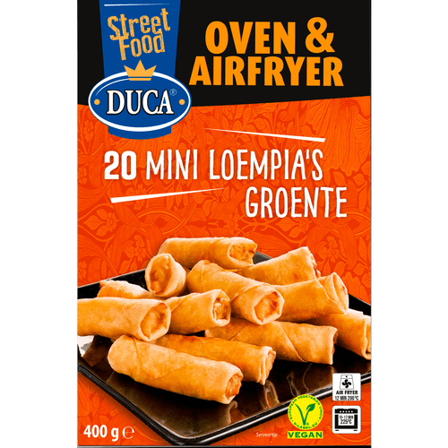 Foto van Duca Oven mini loempia's 20 stuks op witte achtergrond