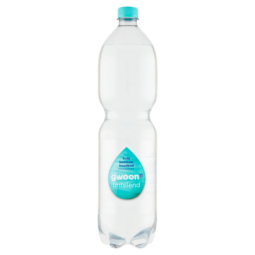 Foto van G'woon Mineraalwater licht koolzuurhoudend op witte achtergrond
