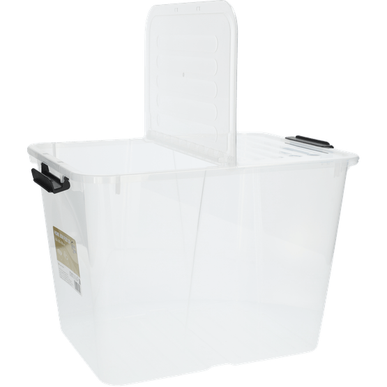 Foto van Opbergbox met deksel 30 liter op witte achtergrond
