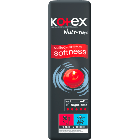 Foto van Kotex Inlegkruisjes maxi night op witte achtergrond