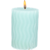 Thumbnail van variant Kaars met ribbels 7 x 10 cm
