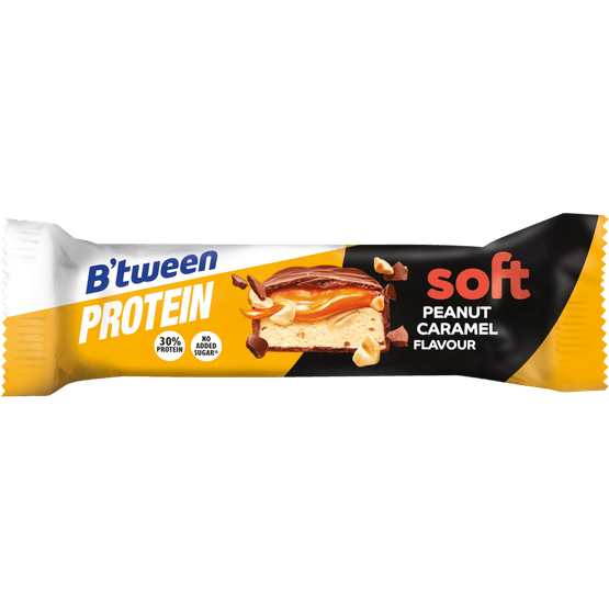 Foto van Hero Btween proteinreep soft peanut caramel op witte achtergrond