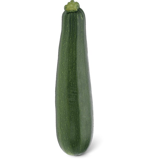 Foto van Bio+ Biologische courgette op witte achtergrond