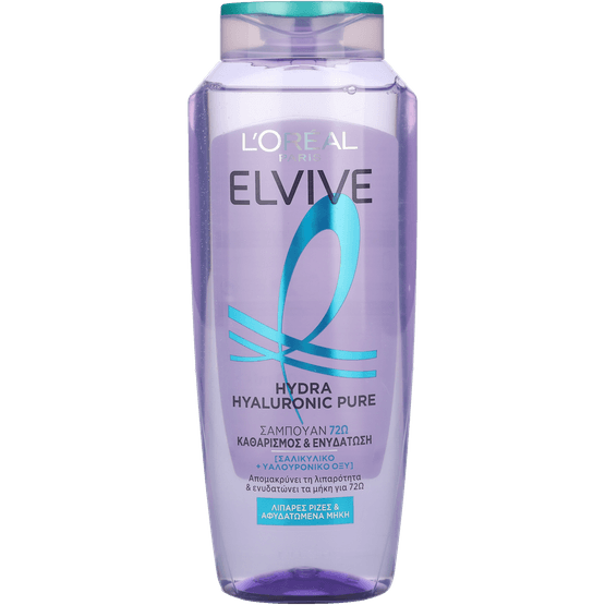 Foto van Elvive Shampoo hyaluronic pure op witte achtergrond