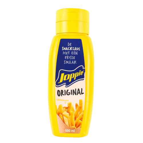 Foto van JOPPIE SAUS Snacksaus original op witte achtergrond