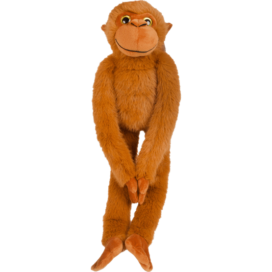 Foto van Pluche aap 55 cm op witte achtergrond